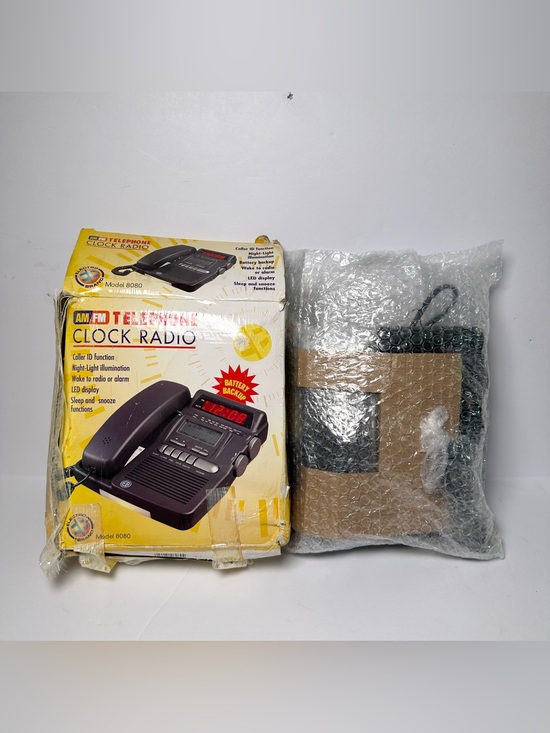Electro Brand Other - Vintage ‘99 Electro Brand Telephone Clock Radio Nightlight Caller ID-8080-NEW